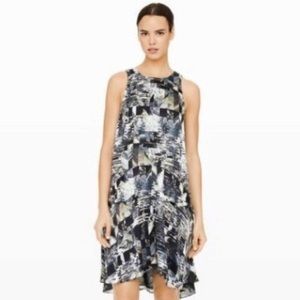 Sleeveless Graphic Aline Dress (Size 4) - Club Monaco